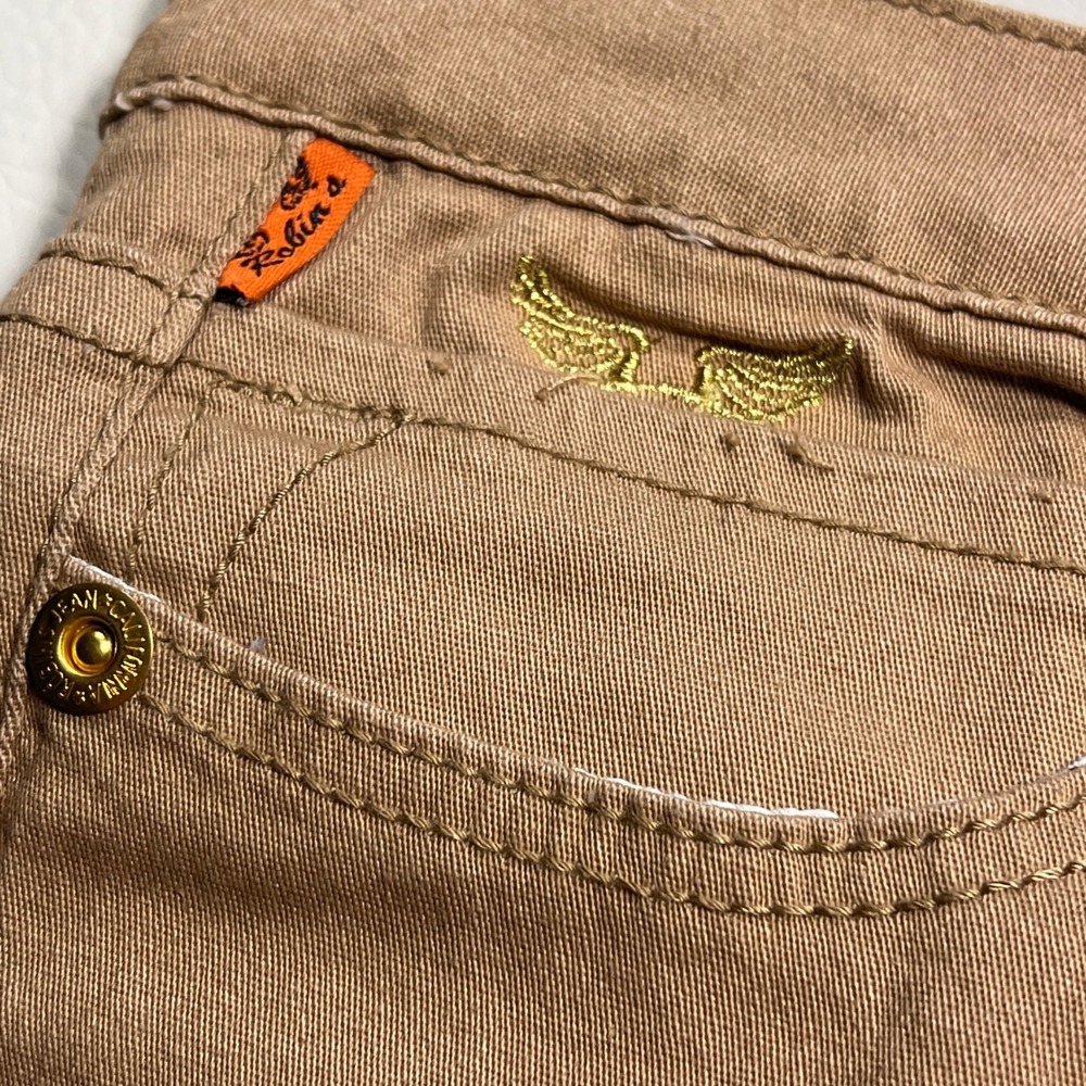 Robins Jean Women Pants 34 Taupe Slim Bootcut Studded USA MSRP $498 New Defects - Picture 13 of 16